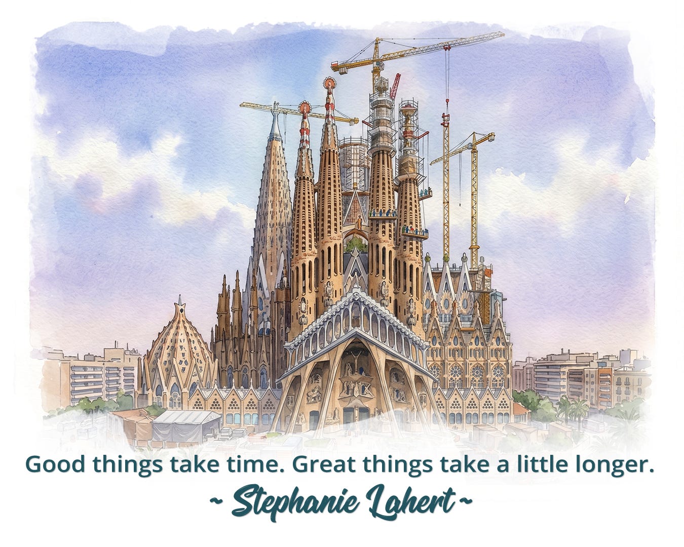 The Basílica de la Sagrada Família in Barcelona is one of the world’s longest-running construction projects, having started in 1882. It is expected to reach structural completion i